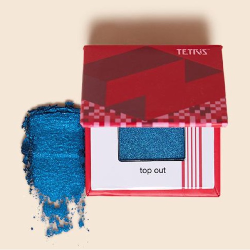 5/$25 New Tetris x Ipsy Top Out Eyeshadow Sparkle Blue Glitter Shimmer Travel